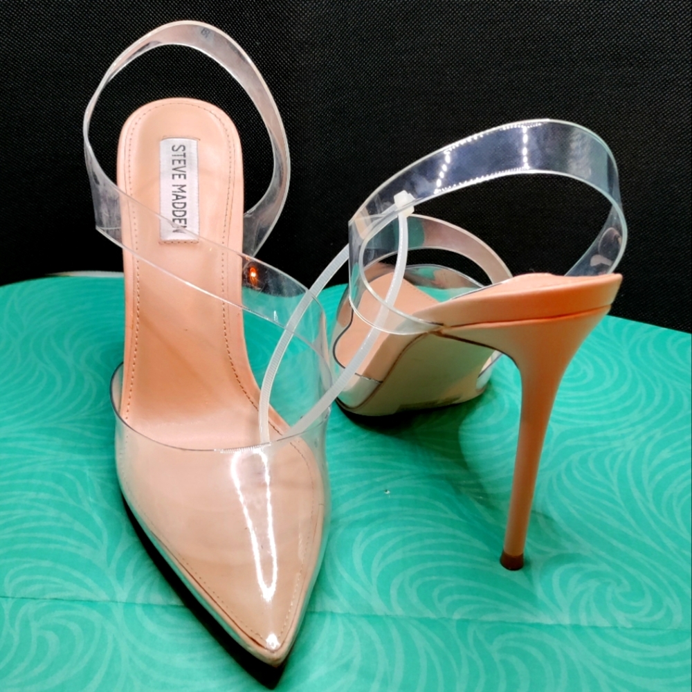 Steve Madden all-clear sling backs